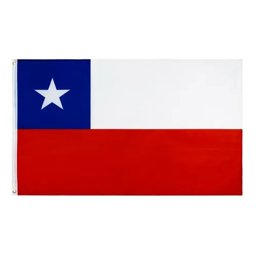 Bandera de Chile, 150 x 90 cm, doble cara, calidad superior