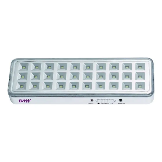 Luz de emergencia BAW LLED30DP-L con batería recargable 3 W 220V