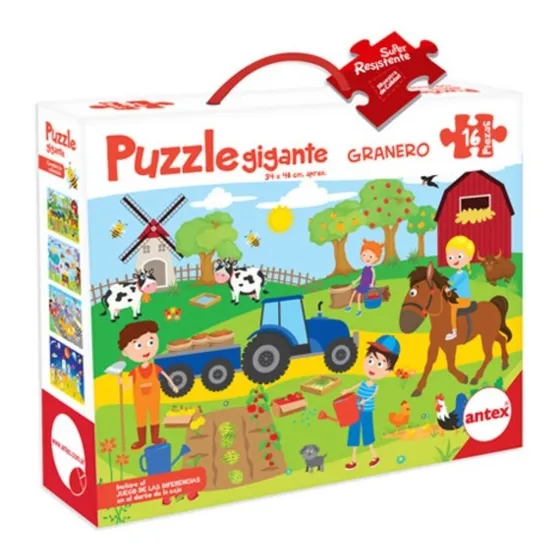 Rompezabezas Puzzle Gigante Didactico 16 Piezas Niños Antex