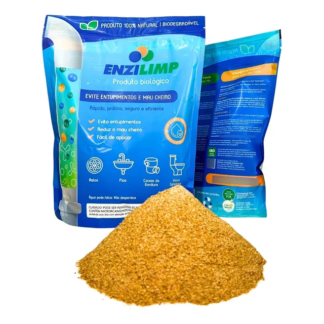 Enzilimp Sumidouro Fossa Septica Caixinha Esgoto Enzimas 1kg