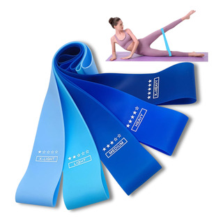 Kit 5 Faixa Elástica Super Mini Band Para Treino Exercícios Kit 5 Faixa Elástica Super Mini Band Para Treino Exercícios