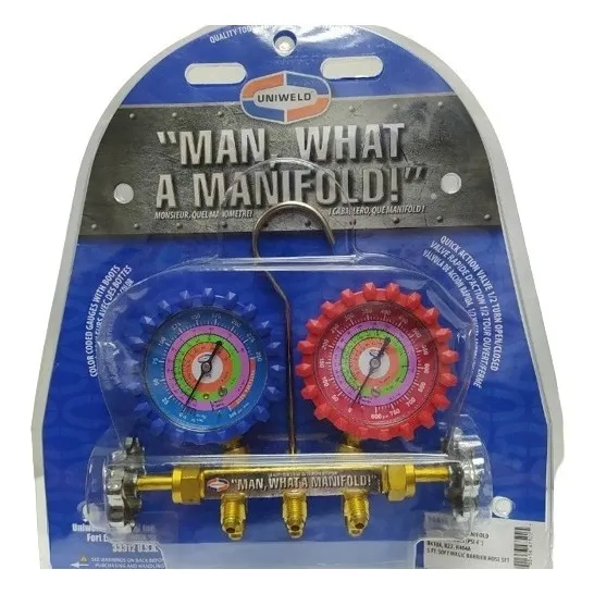 Manómetro Refrigeracion Uniweld R22 R410 R404 Original