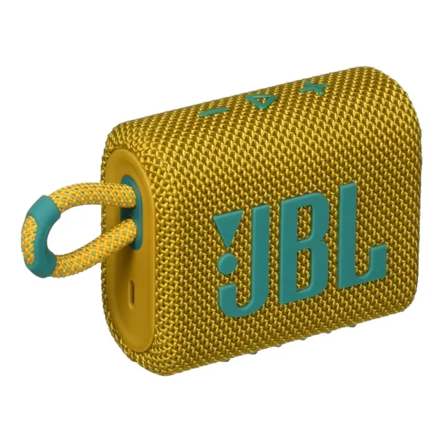 Bocina JBL Go 3 JBLGO3 portátil con bluetooth waterproof amarilla
