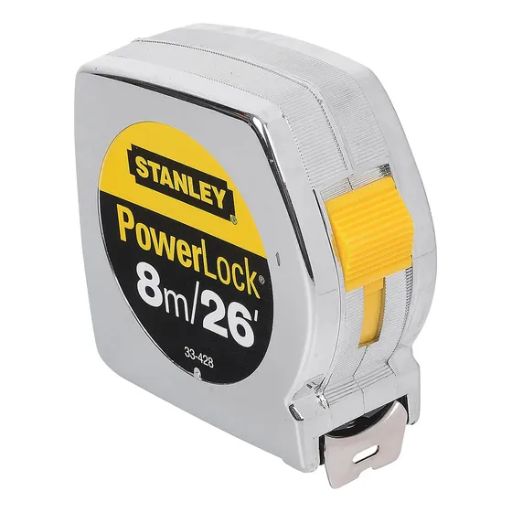 Cinta Metrica De 1  X 7.5 Mts Power Lock Stanley 33-428s 