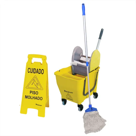 Carrinho De Limpeza Profissional Doblô Flex 30l Mop Balde