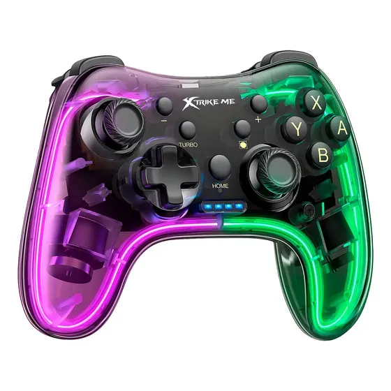 Joystick Xtrike Me Inalambrico Ps3 Ps4 Ios Pc Con Luces | Cuotas sin interés