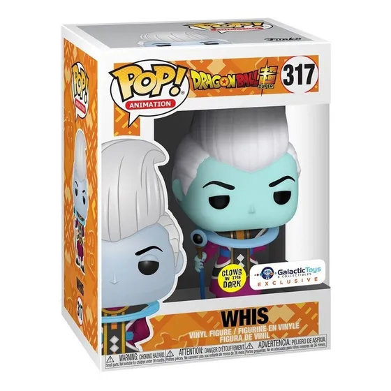 Whis Funko Pop 317 Glow / Galactic Toys E / Dragon Ball Z