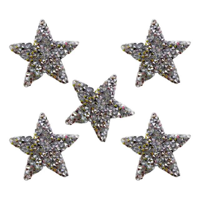 Estrella De Strass Aplique Piedras Termoadhesivo X5 Hotfix
