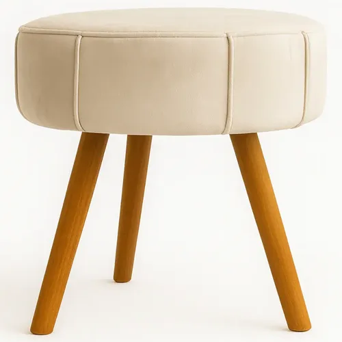 Puff Puf Decor Opala Suede Composê Cerveja Sala Cor Branco