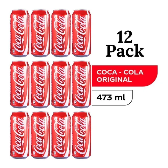 Paquete De 12 Coca Cola De Lata Regular De 473 Ml