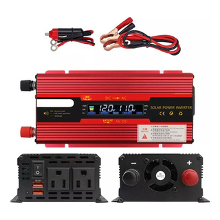 Inversor De Corriente Para Coche 4000w Dc12/24v Ac110v 2usb Inversor De Corriente Para Coche 4000w Dc12/24v Ac110v 2usb