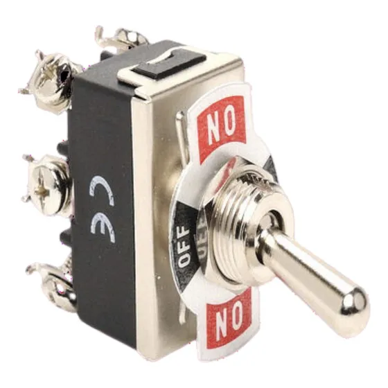 Interruptor Palanca Argos Indicaciones On / Of Switch Metal Color Negro Corriente Nominal 15 A Voltaje Nominal 125v