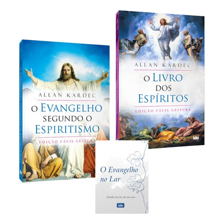 Kit O Evangelho Segundo O Espiritismo + O Livro Dos Espíritos + Brinde O Evangelho No Lar Kit O Evangelho Segundo O Espiritismo + O Livro Dos Espíritos + Brinde O Evangelho No Lar