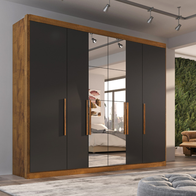 Guarda Roupa Casal Valencia 6 Portas 6 Gavetas Com Espelho Guarda Roupa Casal Valencia 6 Portas 6 Gavetas Com Espelho