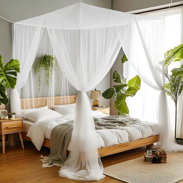 Mosquiteros Cama King Size Malla Para Mosquitero Pabellones