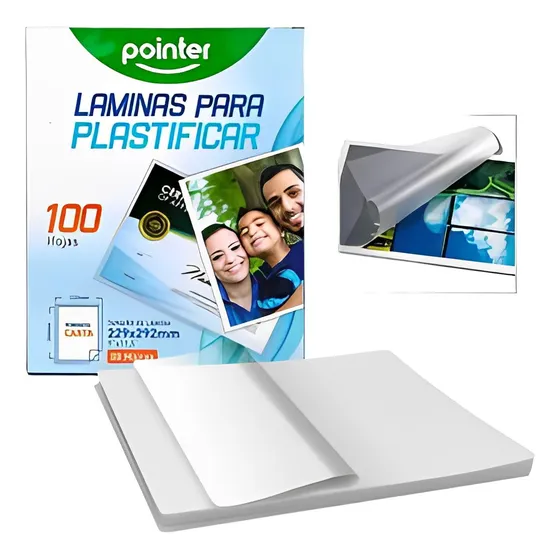 Laminas Para Plastificar Tamaño Carta 80 Micras Pointer M/d 