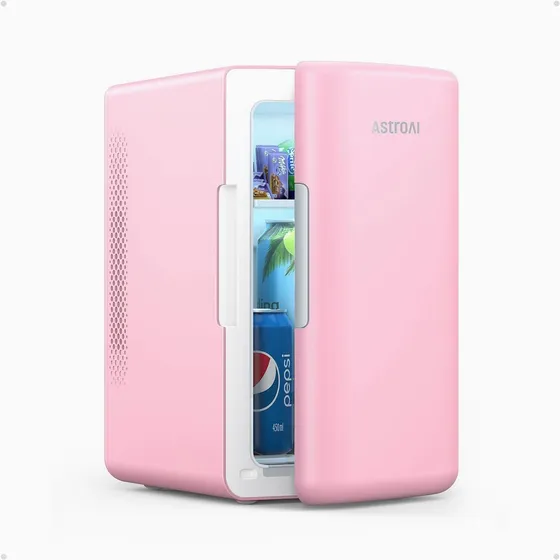 Astroai Mini Refrigerador De 2.0 Gen, 6 Litros/8 Latas, Maquillaje Cuidado De La Piel, Refrigerador Termoeléctrico Portátil De 127v, Refrigerador Pequeño Y Calentador Para Recámara, Freezer