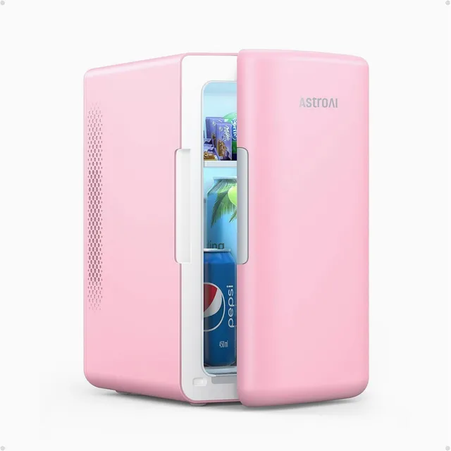 Astroai Mini Refrigerador De 2.0 Gen, 6 Litros/8 Latas, Maquillaje Cuidado De La Piel, Refrigerador Termoeléctrico Portátil De, Refrigerador Pequeño Y Calentador Para Recámara, Freezer