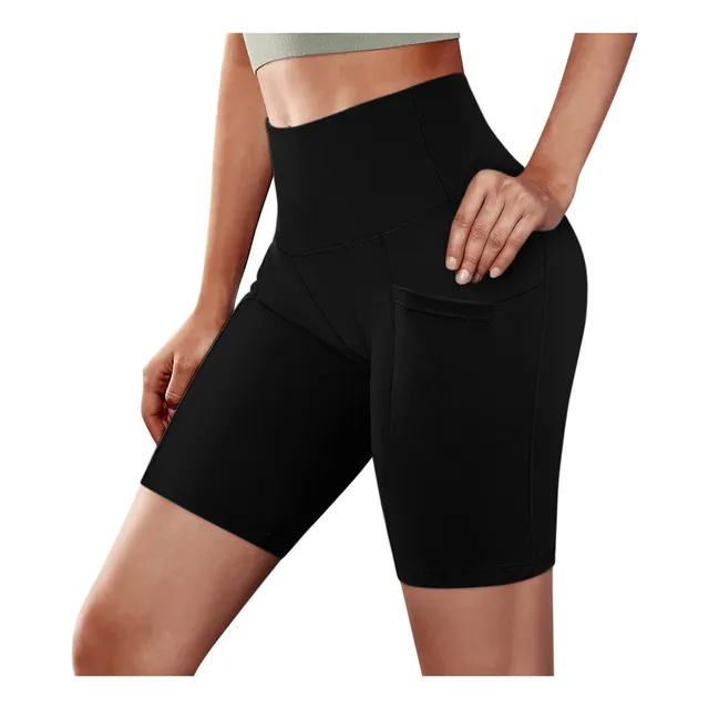 Pantalon Corto Motociclista Para Mujer Bolsillo Cintura Alta
