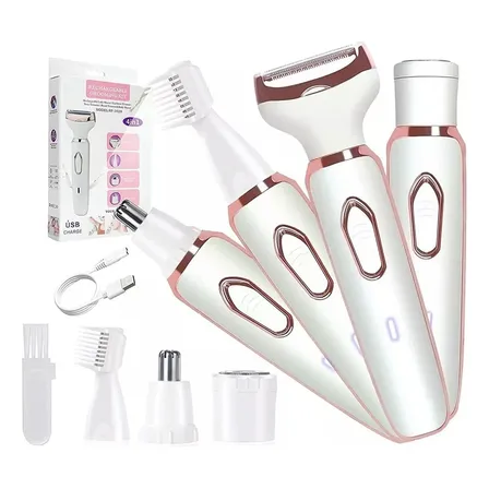 4 En 1 Bikini Facial Axilas Nariz Cejas Depilador Eléctrico