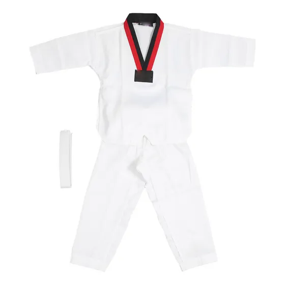 Uniforme De Taekwondo For Niños Con Cinturón De Poliéster Y