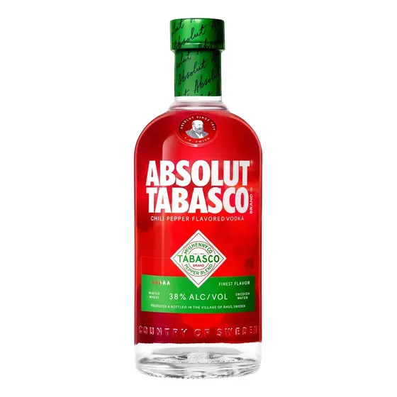 Absolut Tabasco Vodka Saborizado 750 ml Vodka Tabasco Pimenta Chili Saborizado 38%vol. 750ml