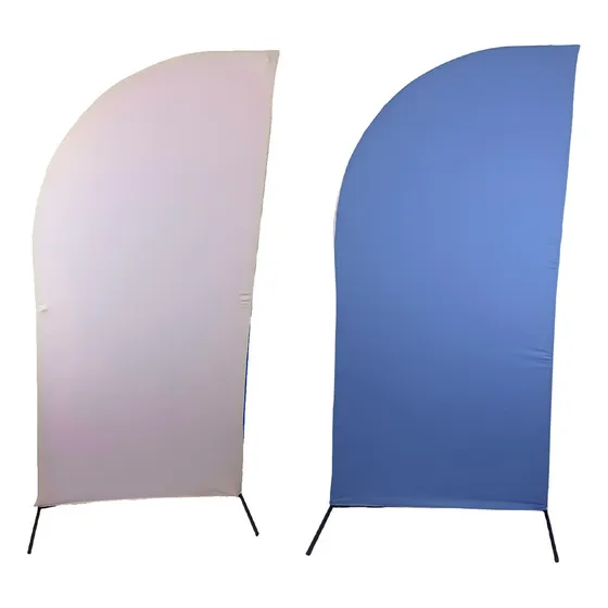 Capa Para Arco Meia Lua Festa Decoração Versátil Veste Fácil Cor Rosa Bb e Azul Bb