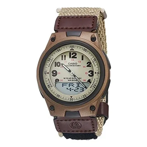 Reloj Casio Para Hombre Aw80v-5bv World Time Databank Con De