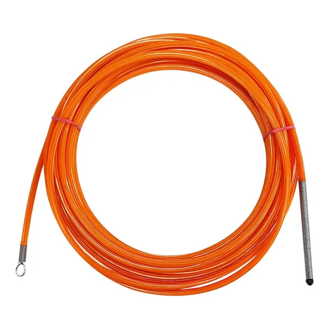 Passa Fio De Nylon Sonda Com Alma De Aço Com 10 Mts Laranja