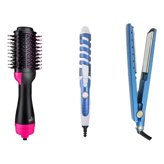 Kit Secadora De Cabelo + Chapinha + Modeladora De Cachos