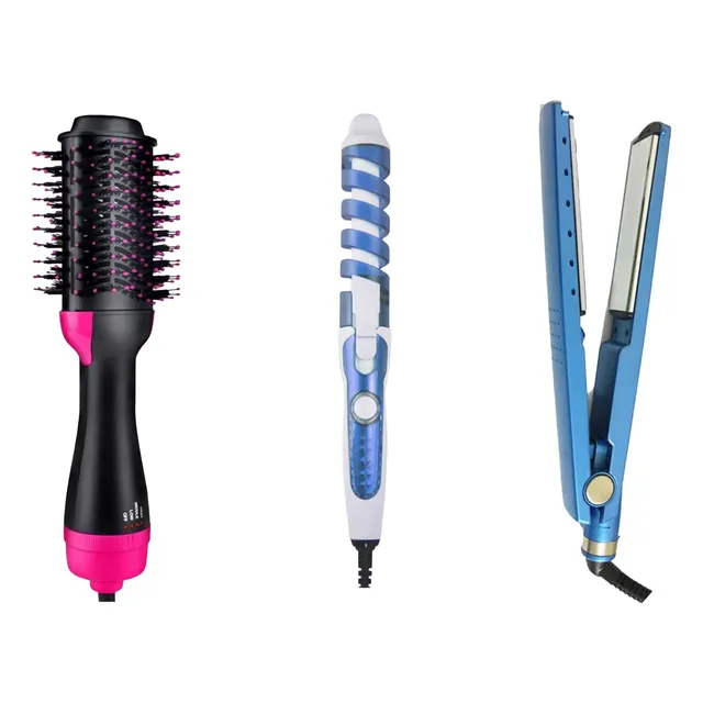 Kit Secadora De Cabelo + Chapinha + Modeladora De Cachos