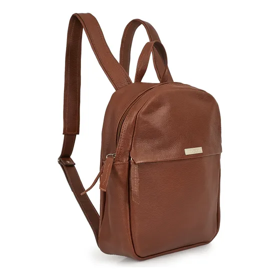 Mochila Mujer Cuero Urbana Bolso Cartera Briganti Catas Tela