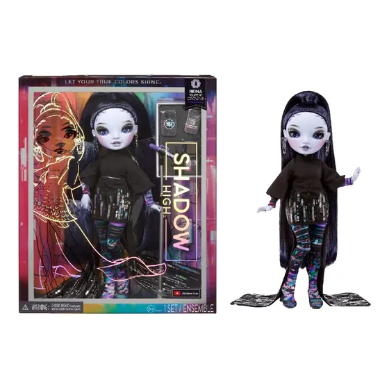 Muñeca Rainbow High Shadow High S23 Reina Glitch Crowne
