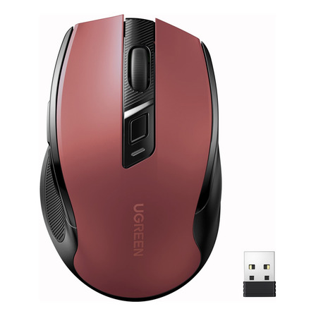 Mouse Sem Fio Ugreen Mu006 Sensor 4000dpi 2,4g Vermelho Mouse Sem Fio Ugreen Mu006 Sensor 4000dpi 2,4g Vermelho