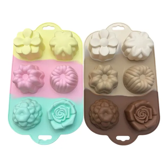 Moldes Muffins Flores Budín Choco P/airfryer Horno Freezer