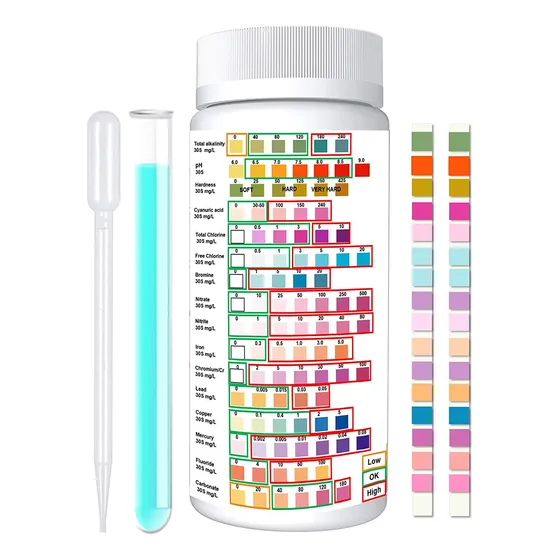 Kits De Análisis De Agua R7crystally-16 En 1 Para Agua Potab