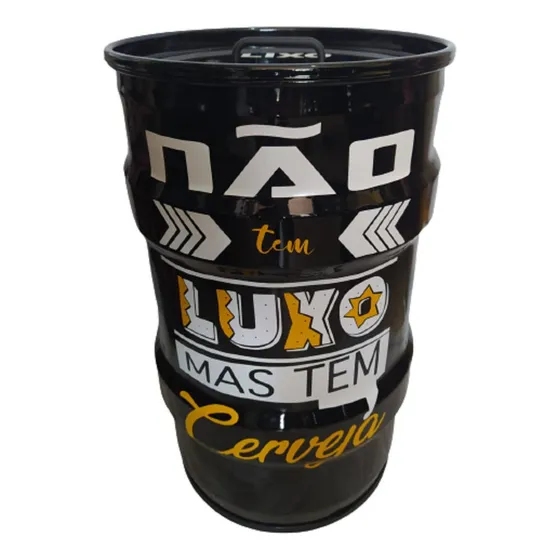 Lixeira Personalizada Tambor Modelos Tonel Decorativo