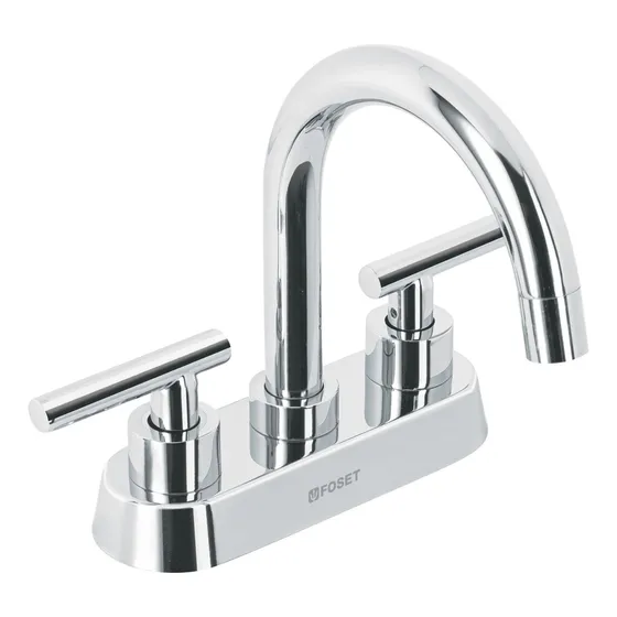 Mezcladora Para Lavabo Manerales, Cromo Tubig Foset 46750
