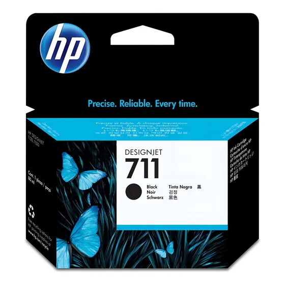Cartucho de Plotter HP 711 CZ133AB Color Preto