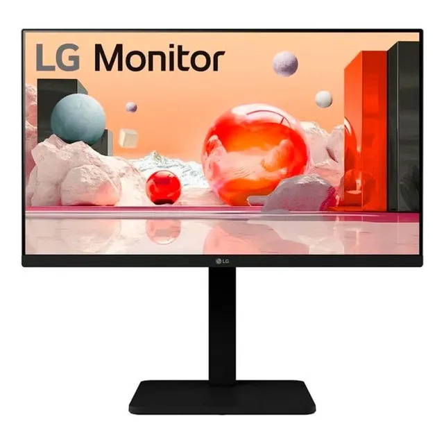 Monitor 24 LG 24ba550 Ips Fhd 100 Pivote Parlante Integrado Color Negro