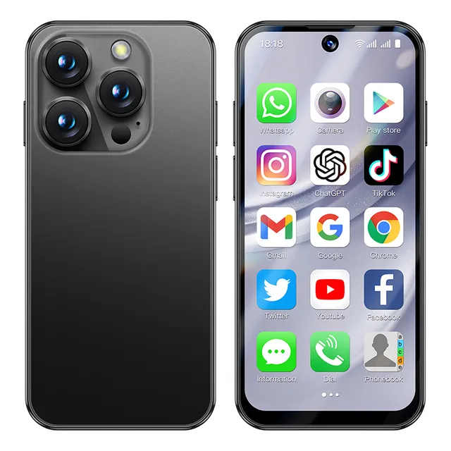 Soyes Xs19 Pro 4g Red 3.88 Pulgadas Mini Smartphone 3gb Ram 32gb Rom 1950mah Android 12 Gps Wifi Otg Reconocimiento Facial Whatsapp Facebook