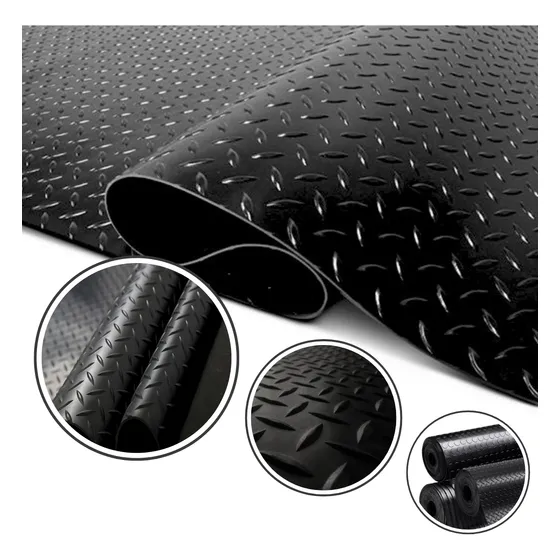 Piso Pvc Simil Goma Alto Transito X M2