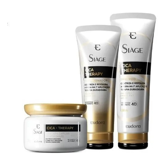 Combo Siàge Cica-therapy: Shampoo + Condicionador + Máscara 