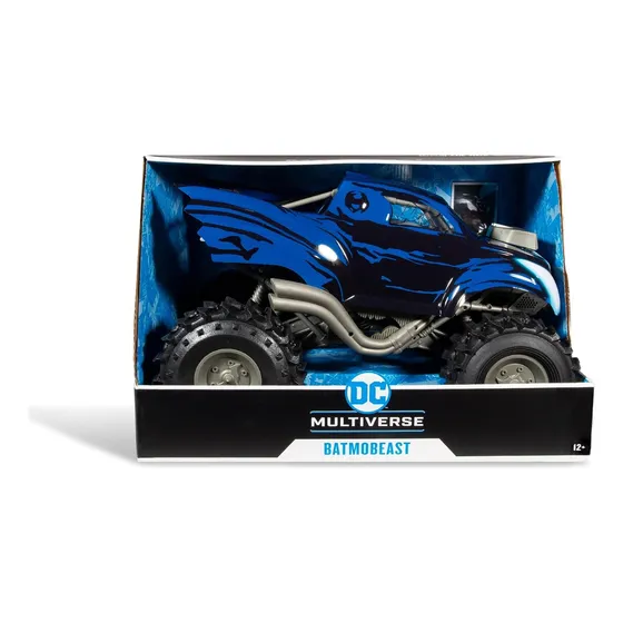 Mcfarlane Toys Dc Multiverse Batmobeast - Vehículo Grande Negro Y Azul