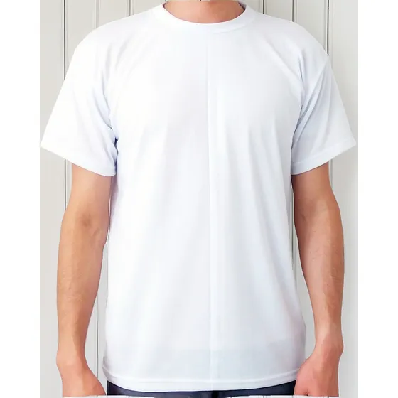 Camiseta 100% Poliester Para Sublimacion Cuello V Y Redondo