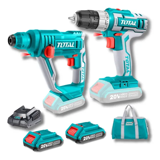 Combo Rotomartillo +taladro Atornillador 20v Total Tckli2008
