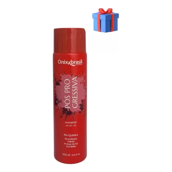 Shampoo Uso Diario Sem Sal Pós Progressiva 300ml Onixxbrasil