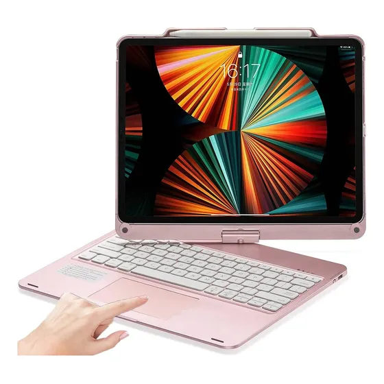 Teclado Bluetooth Con Funda Para iPad Pro 12.9 Air 13 Con Ñ