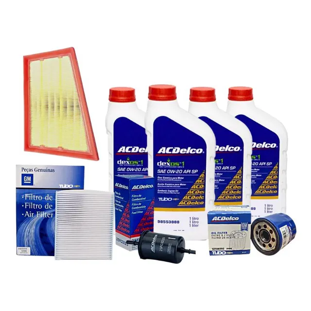 Kit Troca Oleo 0w20 E Filtros Onix 2020 2021 2022  12706595