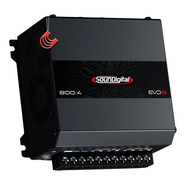 Módulo Amplificador Potência 800w 4 E 2 Canais 4 Ohm Digital